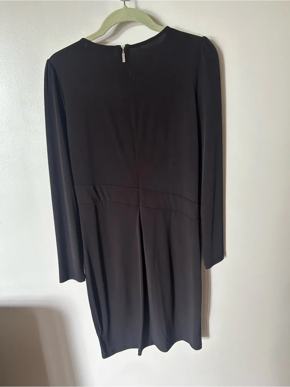 Micheal Kors Black Long-Sleeve Sheath Dress